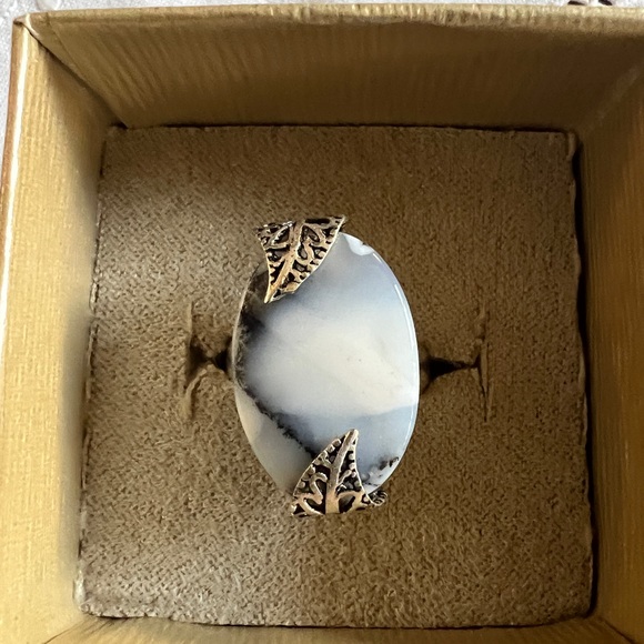 Large Dendrite Agate Ring - Picture 4 of 9